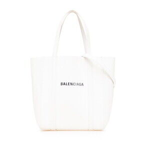 Balenciaga XXS Everyday Tote Handbag Shoulder Bag White Leather